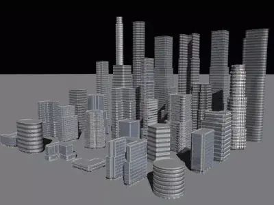 Skyscraper Cityscape 3D model