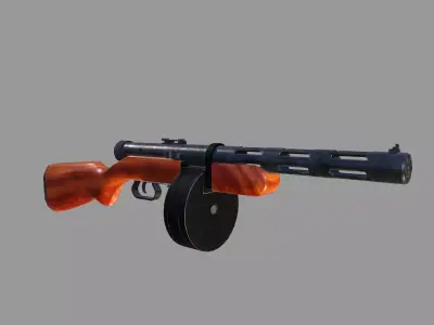 PPD40 gun Low-poly 3D model