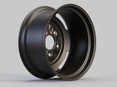 Steel Car Wheel 3D model