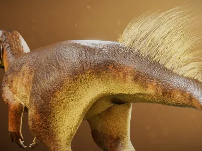 Psittacosaurus RIG  Low-poly 3D model