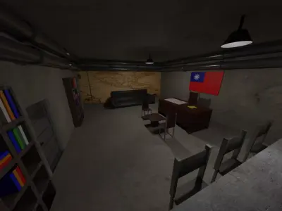 Military Bunker - Taiwan Low-poly 3D model