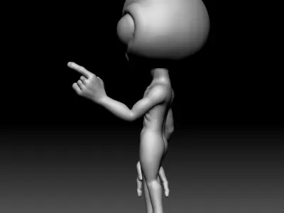 Alien Statue - 020 3D print model