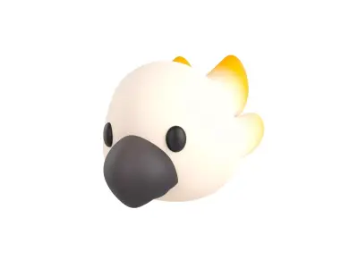 Prop167 Cockatoo Head 3D model