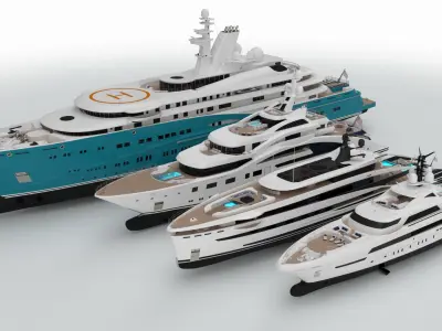 Collection Yachts Summer 2024 3D model