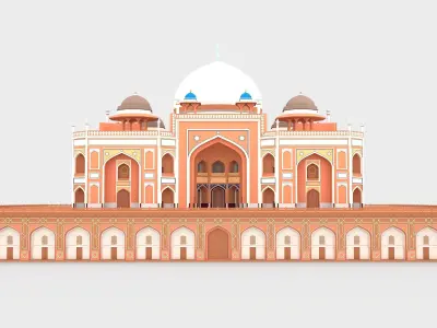 Humayun Tomb 3D model
