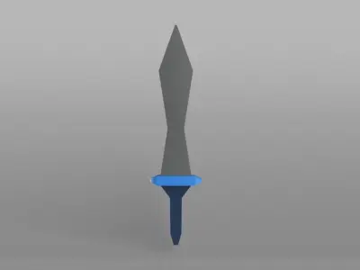 Lowpoly Sword 004 Low-poly 3D model