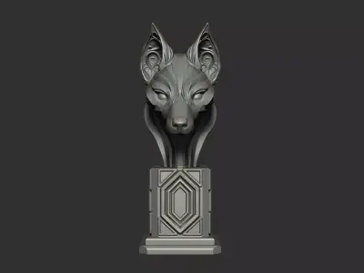 Fox Head  3D model