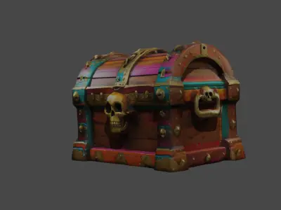 Shine Goddes Chest Free low-poly 3D model