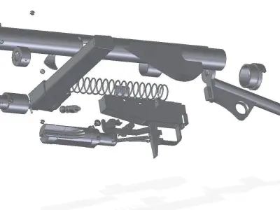 STEN MkIII 3D model