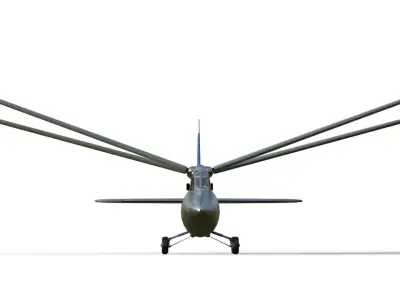 Ornithopter Riout 102T Alerion  Low-poly 3D model