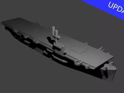 US Bogue Class Aircraft Carrier Free 3D print model
