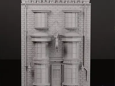 Magic Wand Shop Bookend Split - Commercial License 3D print model