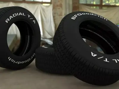 Bf Goodrich 1968 tire 3D model