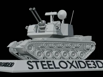 M247 Sgt York 3D print model