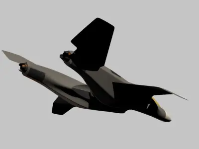 VSTOL fighter 3D model