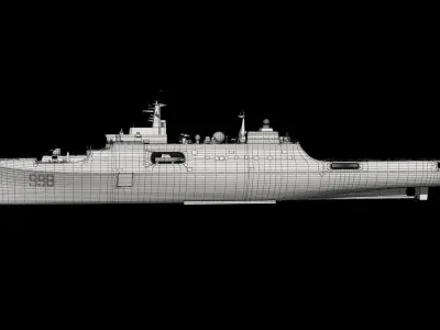 3D Kunlunshan Amphibious transport dock model 3D model