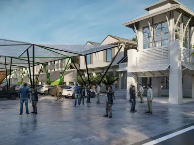 Master plan of housing apartments 3d model 3D model