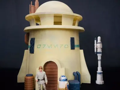 Tatooine Watch Tower Diorama 3D print model