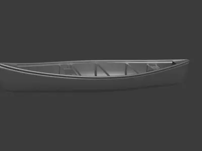 Canoe 14 ft Free 3D model