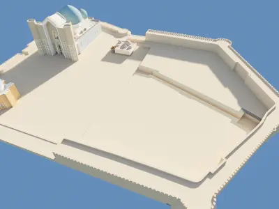 Mosque 3d model 3D model
