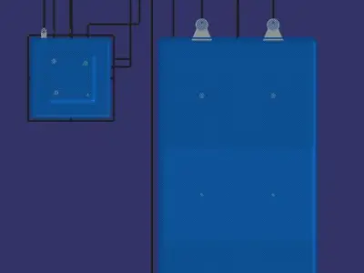 Skimmer Swimming Pool and Hot spa 3D model