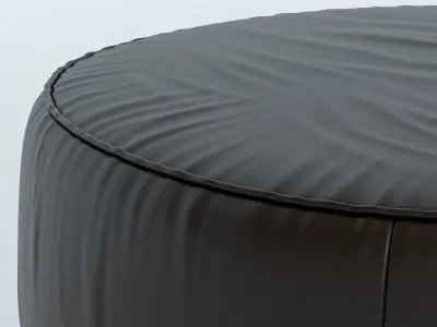Leather Puff Free 3D model