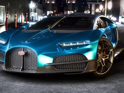 Bugatti Tourbillon 2027 Rigged 3D model