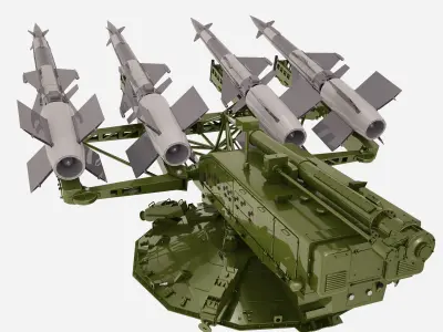 SA-3 Goa Rockets 3D model