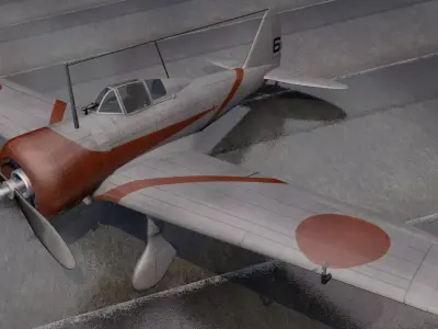 Nakajima Ki-27 Nate 3D model