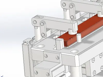 Hinge locating mechanism 3D model
