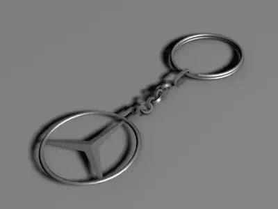 Key fob for Mercedes brand Low-poly 3D model