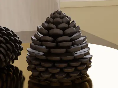 Decorative Pine Cone Free 3D model