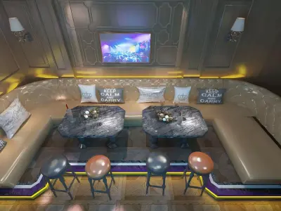 VIP Private Cinema 3D model