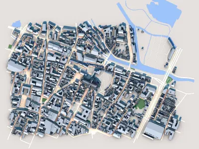 Cathedrale Notre-Dame dAmiens France 3D model