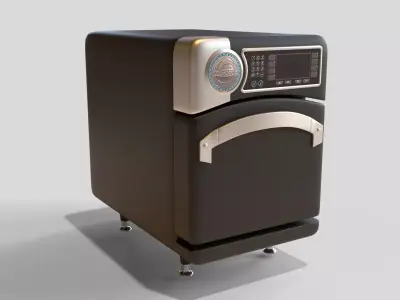 Industrial oven Free low-poly 3D model