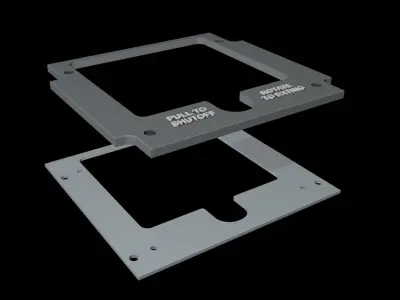 EMBRAER E1 OVERHEAD - FIRE PANELS 3D print model