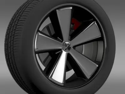 E Bugster Concept 2012 wheel 3D model