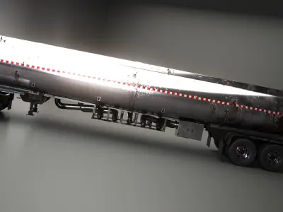 Generic Semi Truck Sleeper and Trailers Collection 3D model