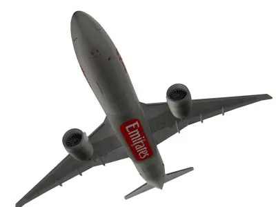 Boeing 777-200F Emirates SkyCargo 3D model