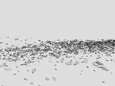 BrickWall 01 Center StrongMatte Low-poly 3D model