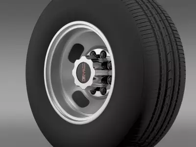 GMC Sierra 3500HD 2008 2 wheel 3D model
