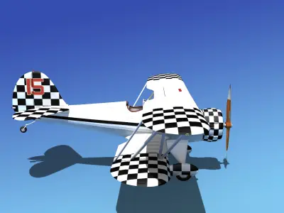 Waco YMF-5 V16 3D model