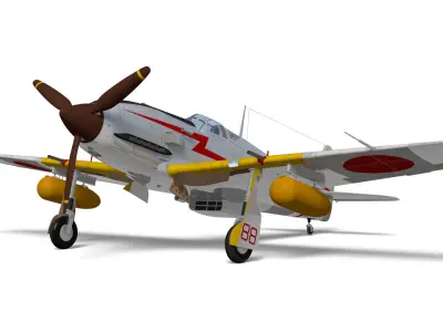 Kawasaki Ki61 hien hei tony 3D model