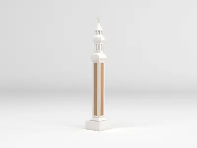 Islamic Minaret 3D model