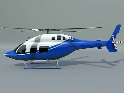 Bell 429 civilian helicopter 3D model