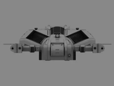 Space Ship SF 3D model