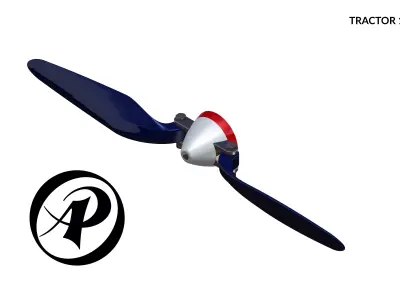 Folding Propeller AP-PR-009 10-5 3D print model