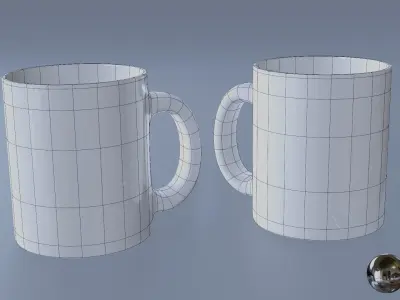 Mug for drinks 3D model