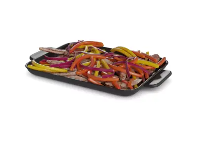 Pasties dumplings and pizzas Chicken Fajitas 3D model