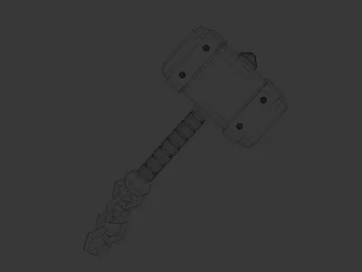 3D Hammer 3D model